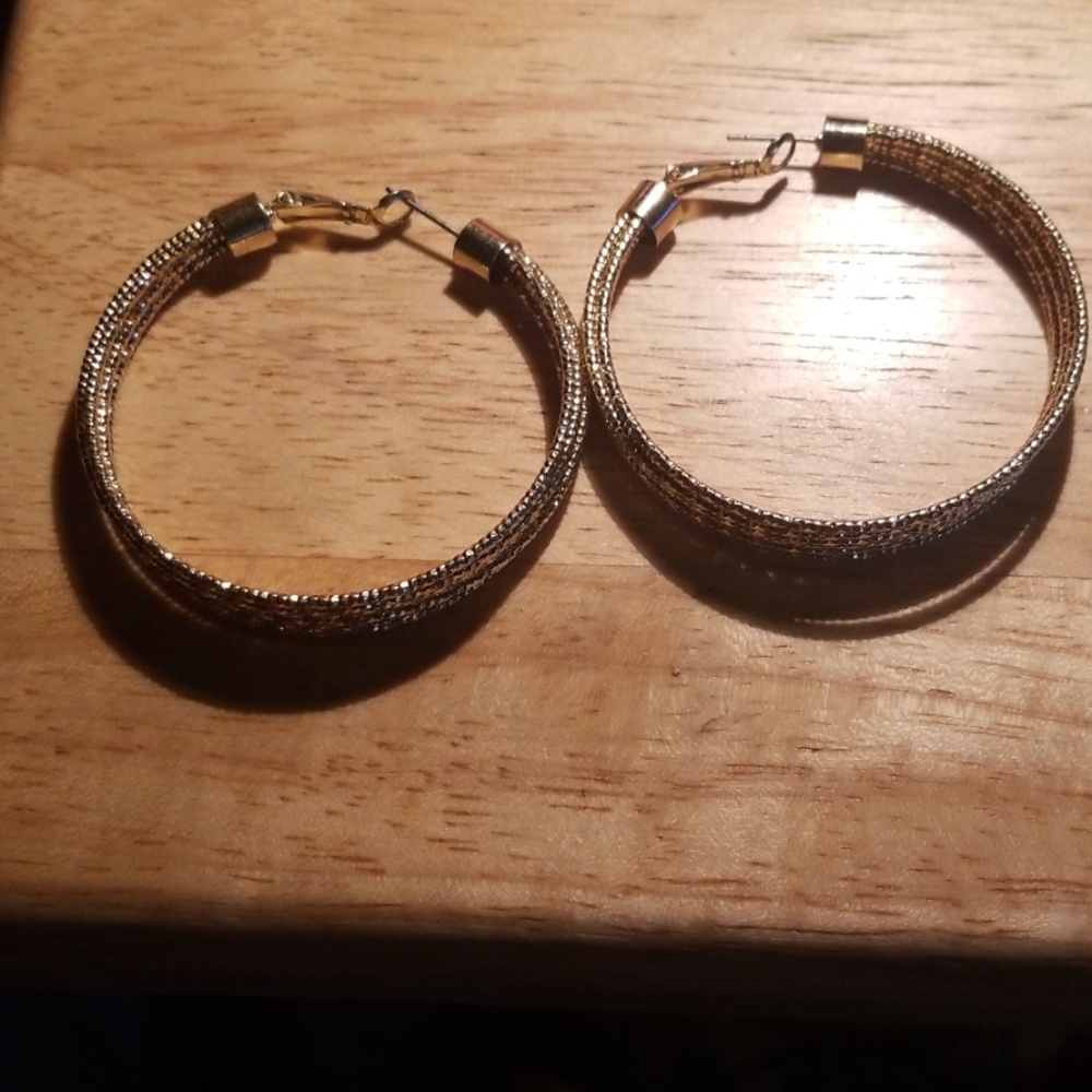 Gold plated earrings